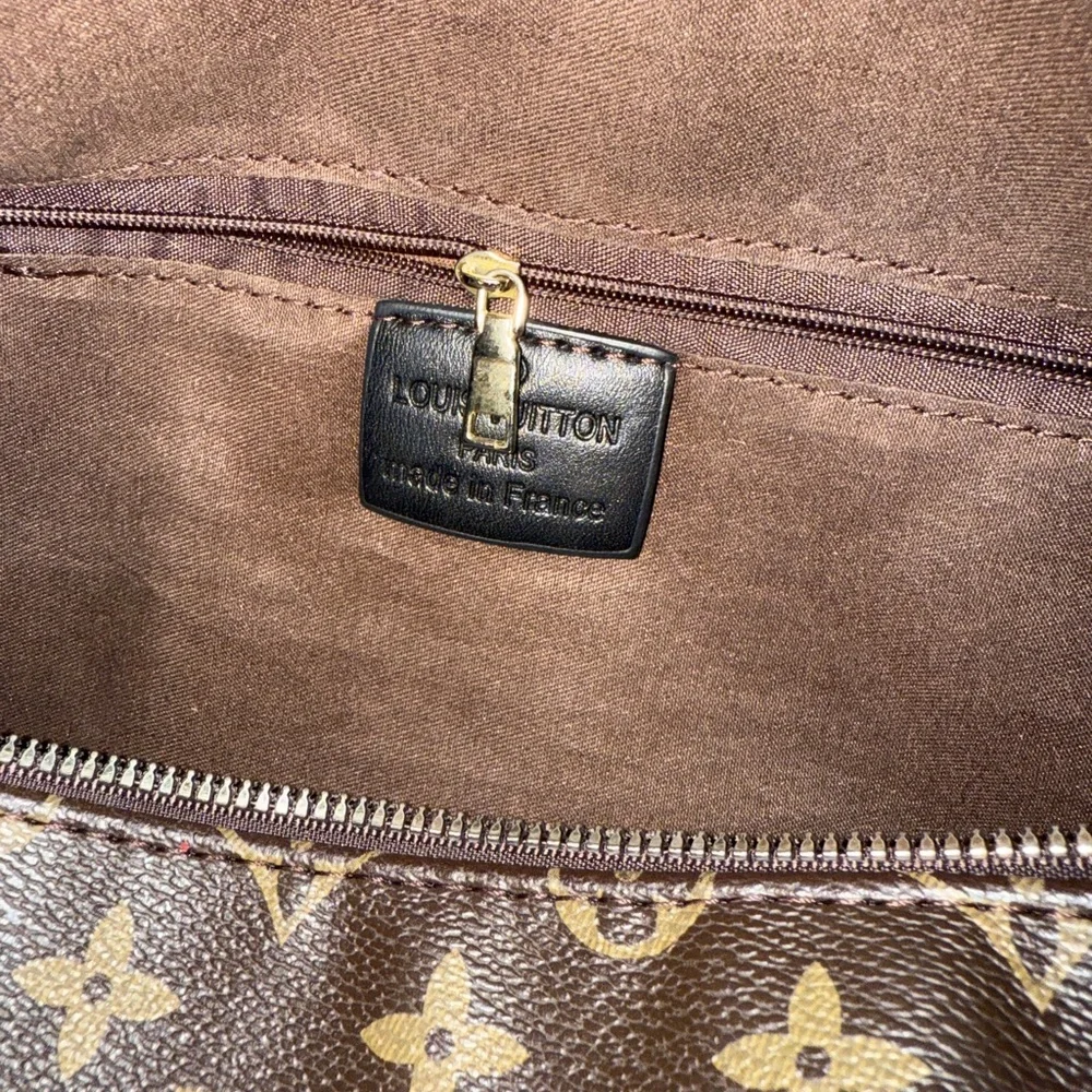 Louis Vuitton Monogram Duffel Bag in Brown and Tan - Picture 9 of 10